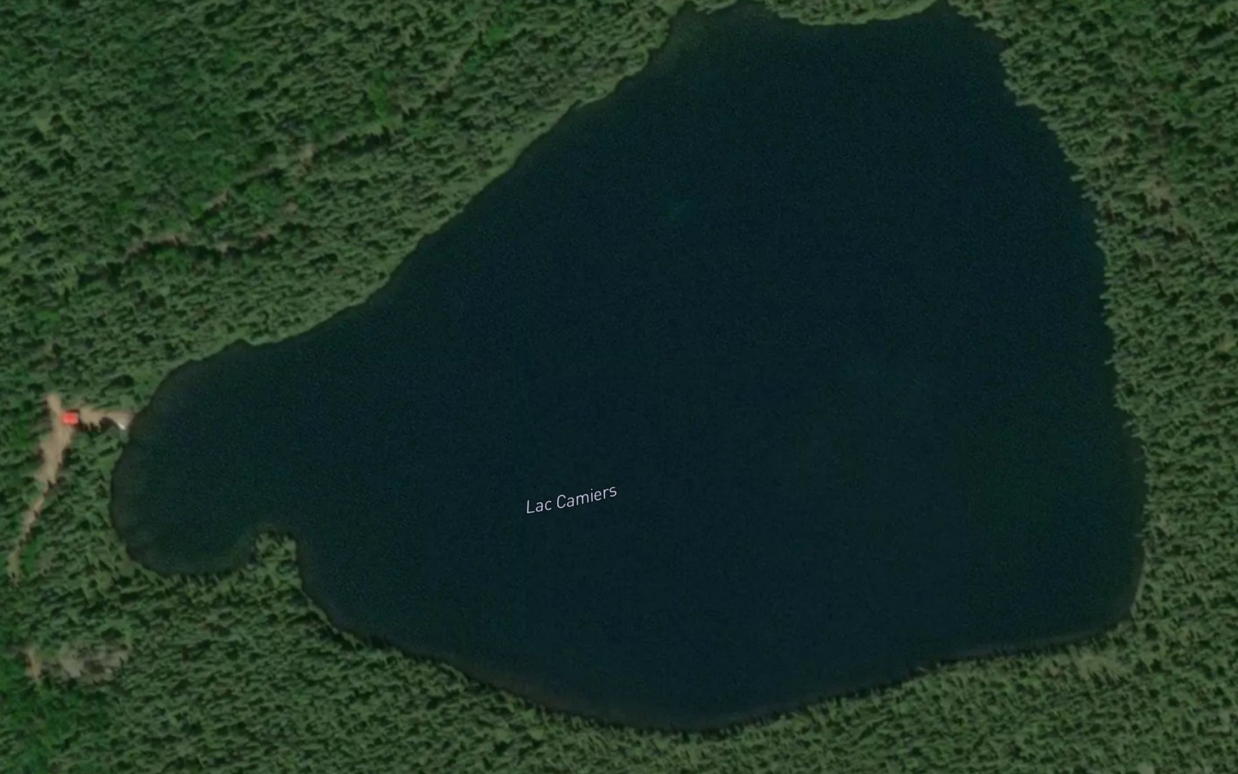 Satellite map of the Lac Camiers