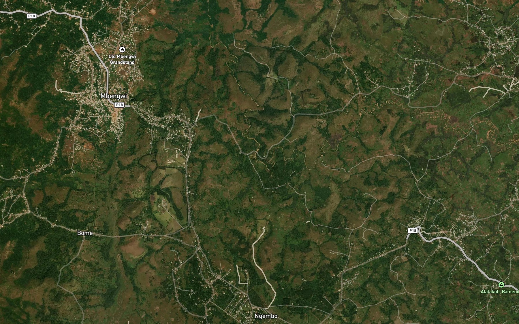 Satellite map of the Tindyong