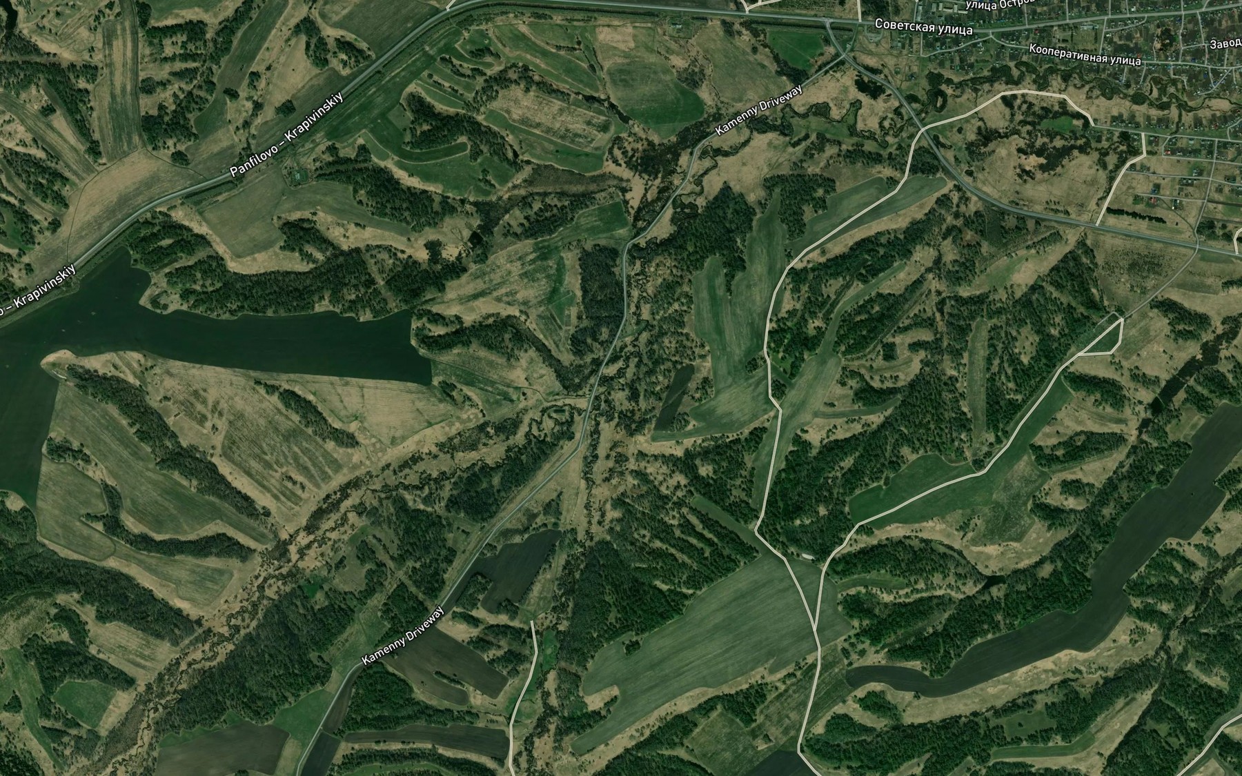 Satellite map of the Bystrukha