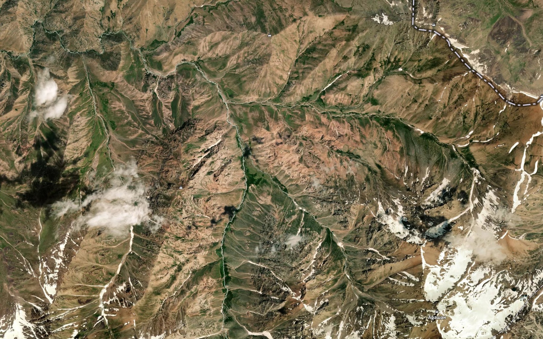 Satellite map of the Qirchindi