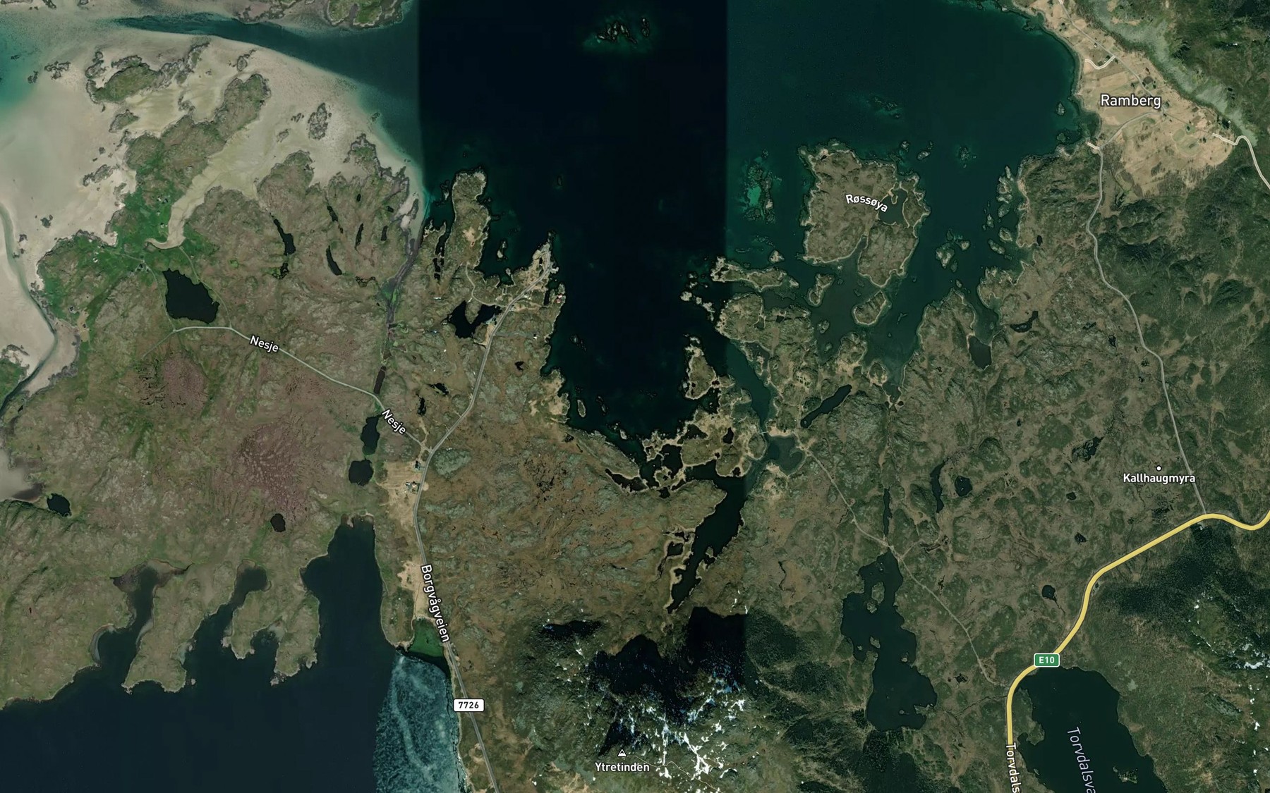 Satellite map of the Vagsvika
