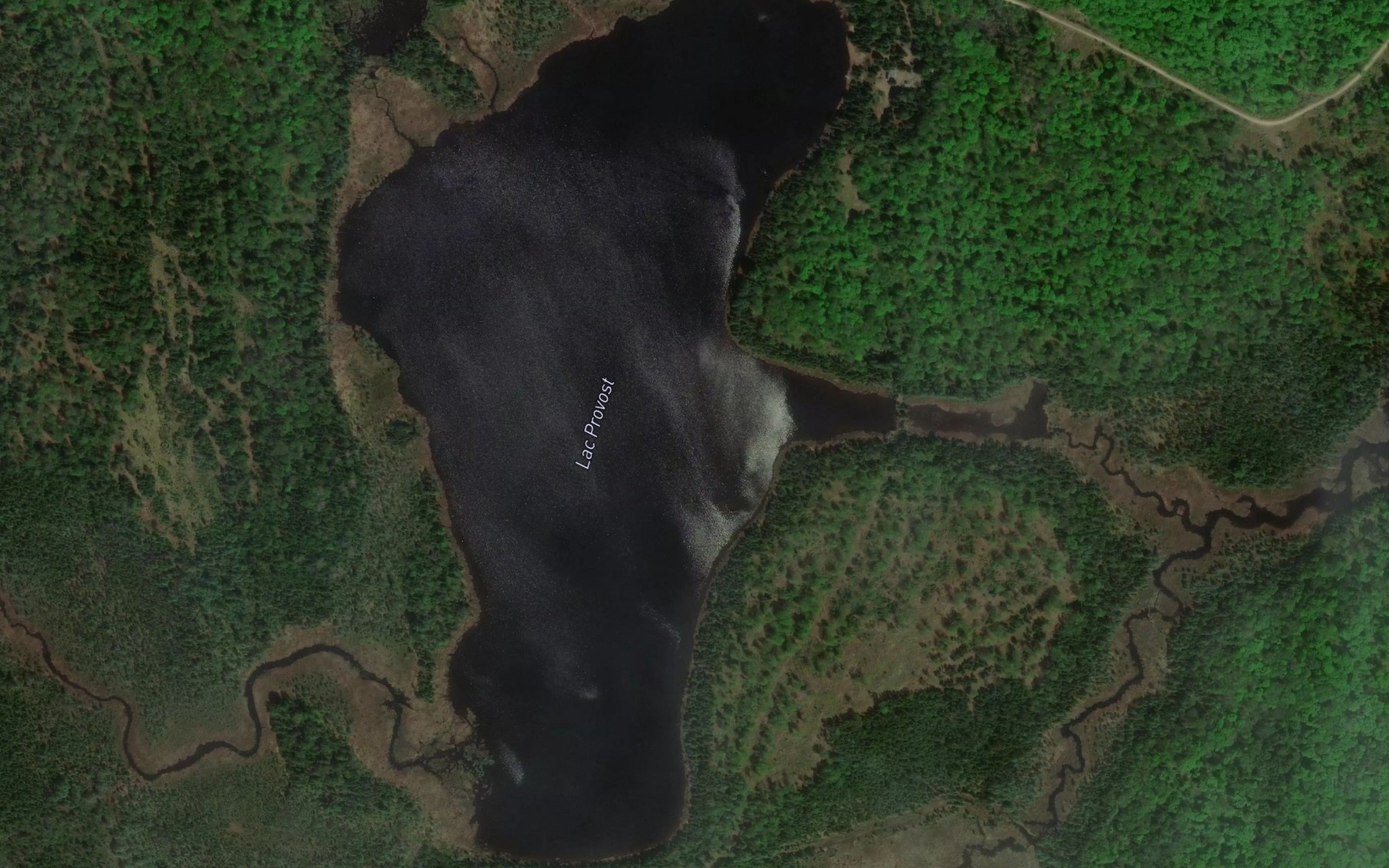 Satellite map of the Lac Provost