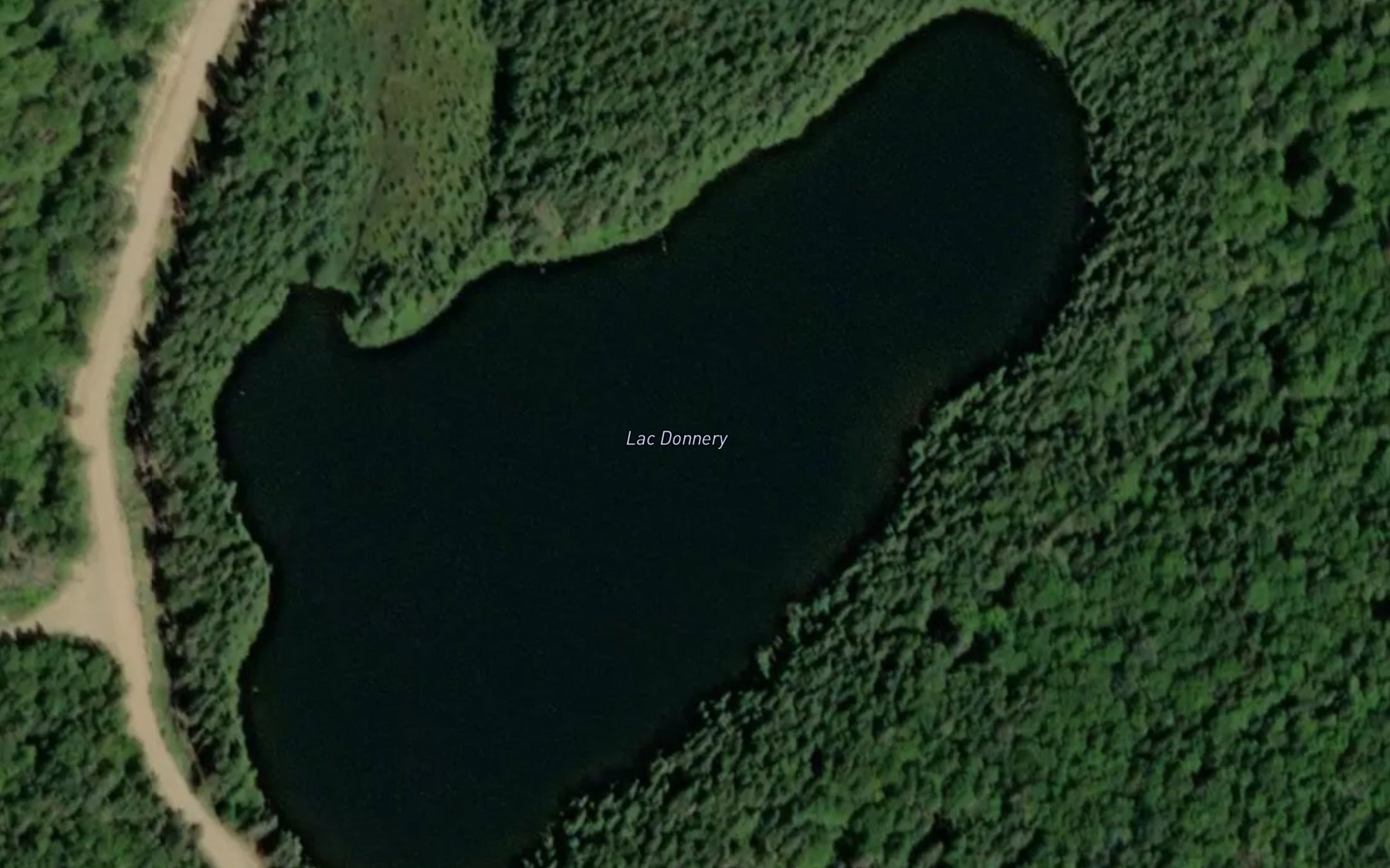 Satellite map of the Lac Donnery