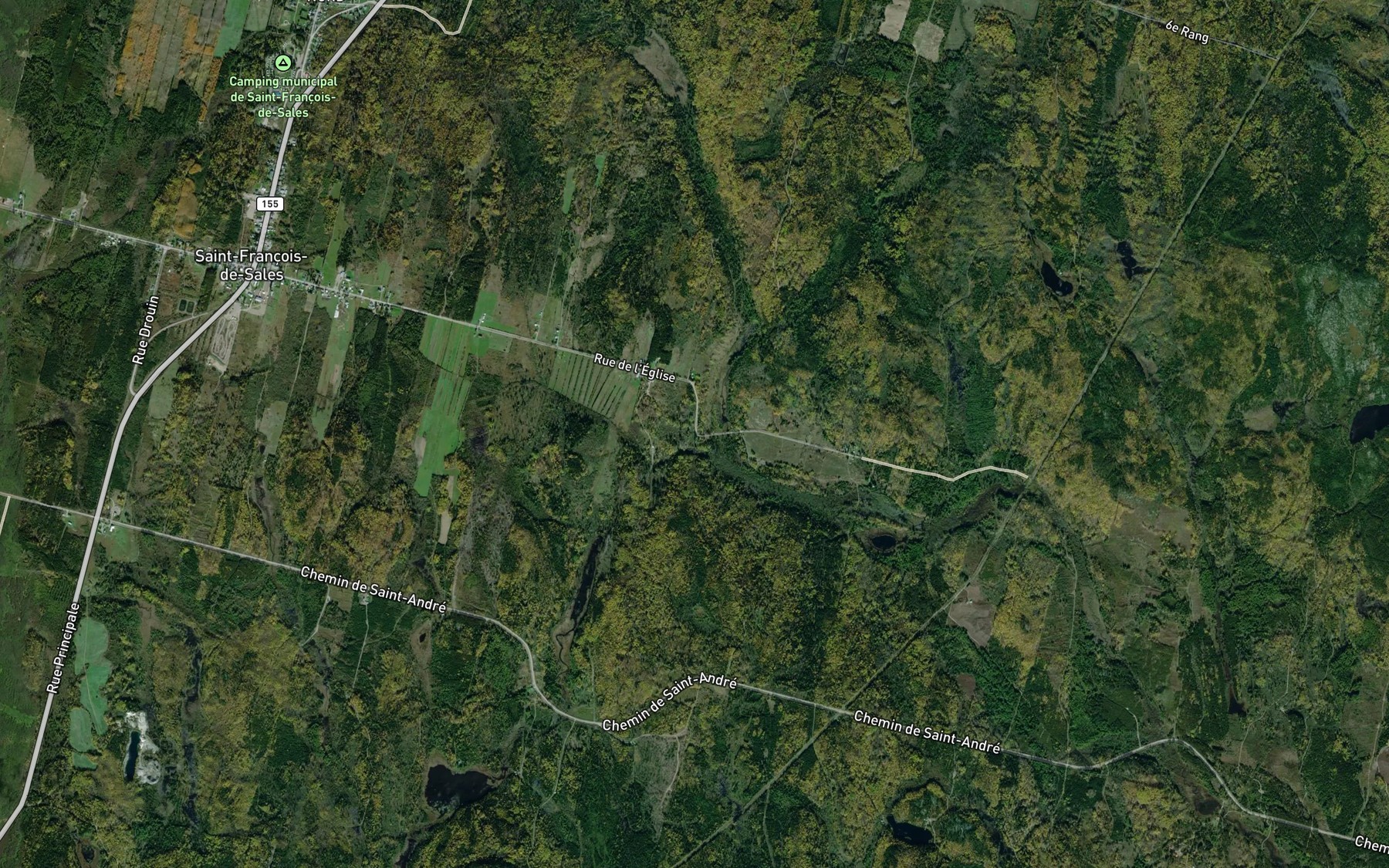 Satellite map of the Cours d'eau Laberge