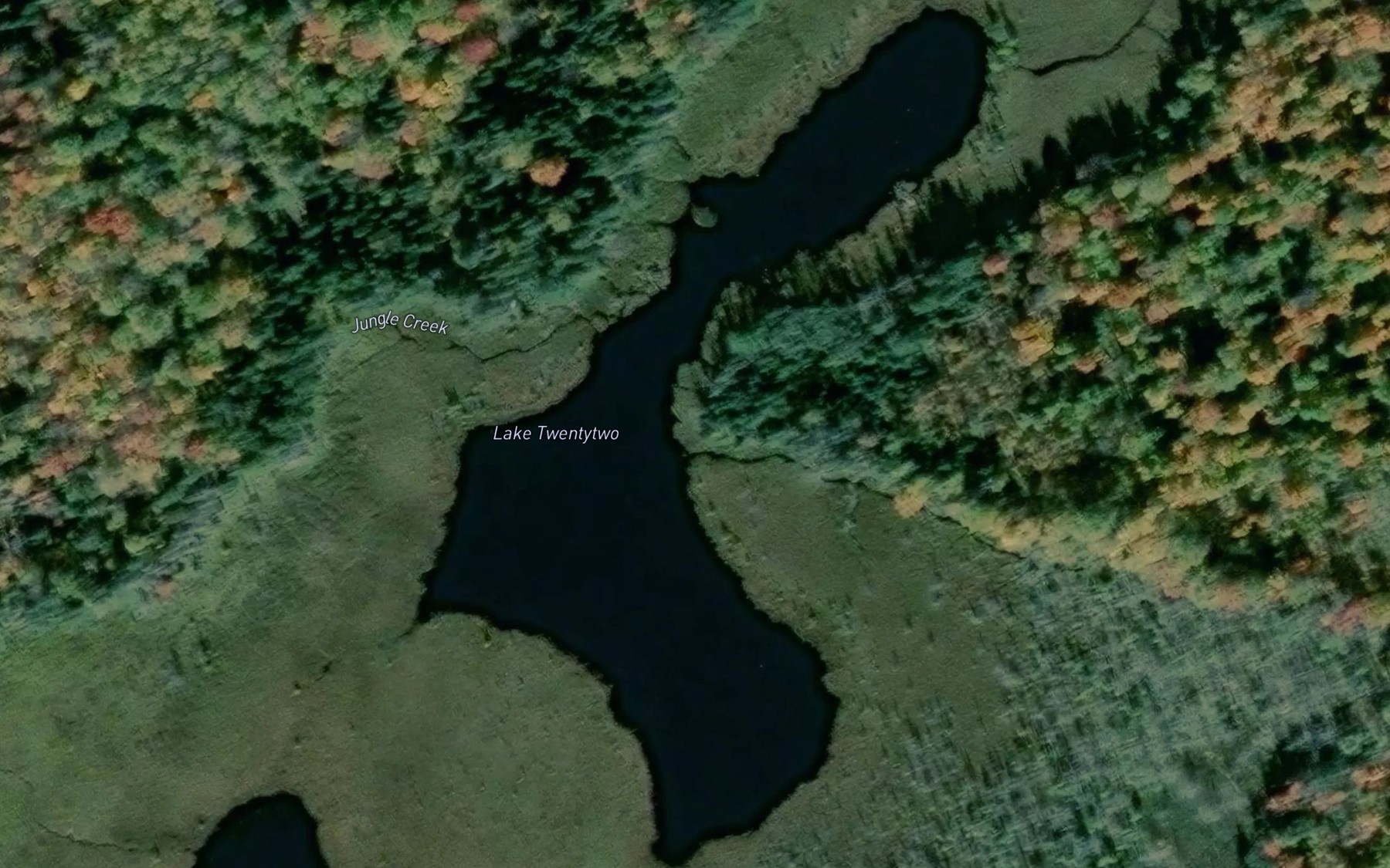Satellite map of the Lake Twentytwo