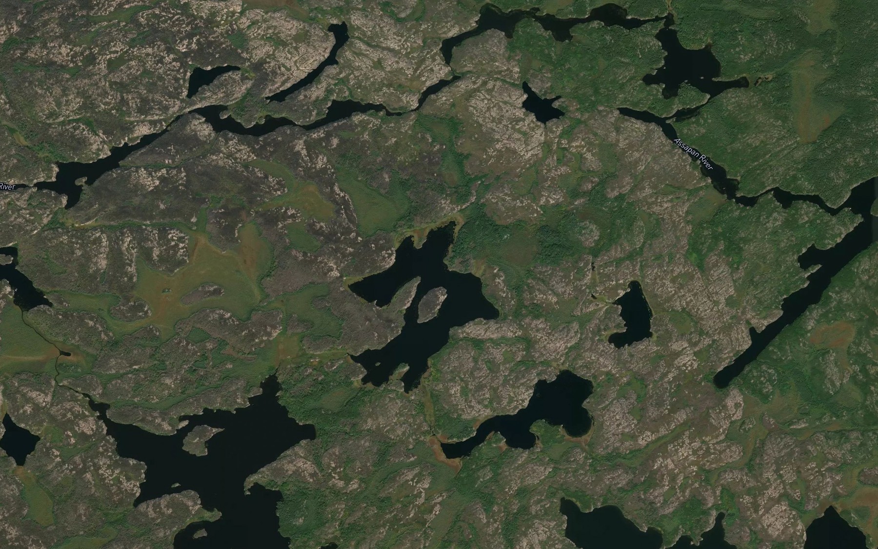 Satellite map of the Mekeeseeweeswani Lake