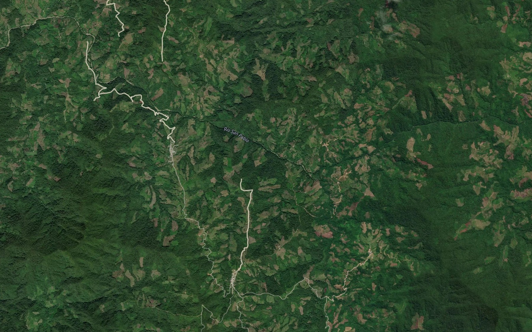 Satellite map of the Rio San Pablo