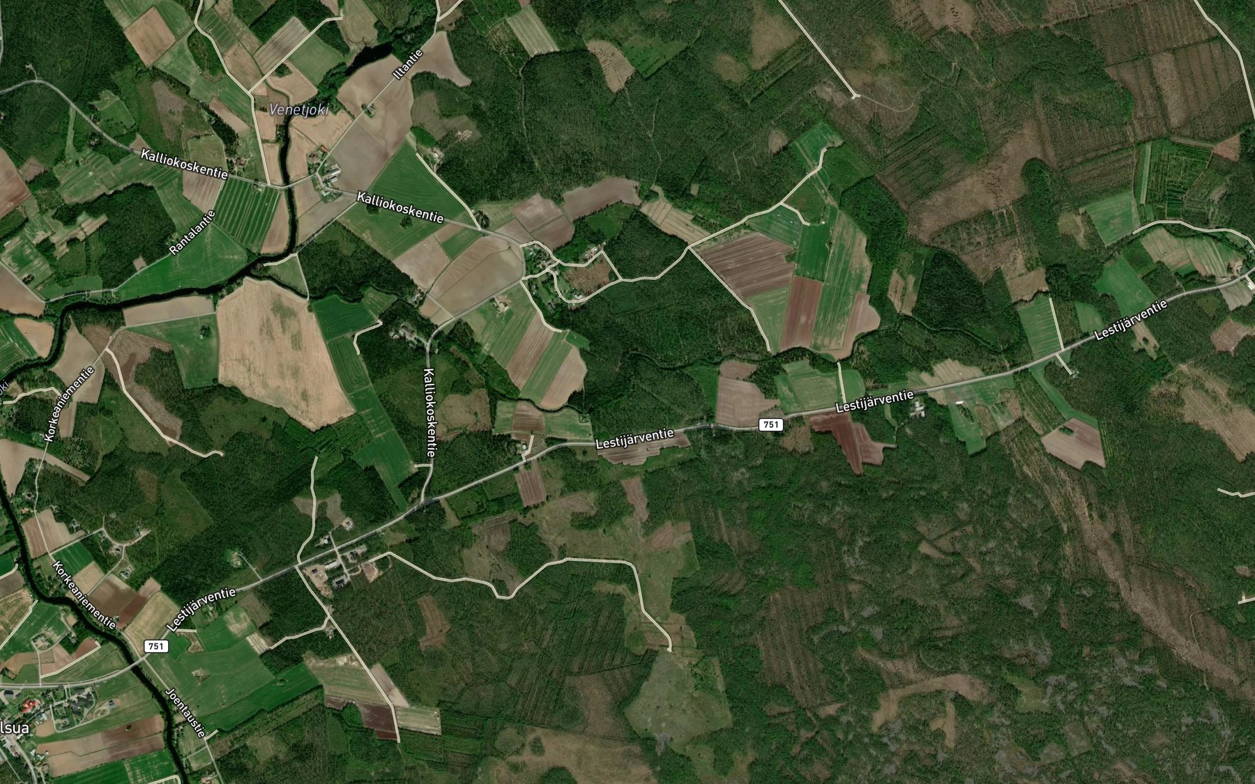 Satellite map of the Myllykoski
