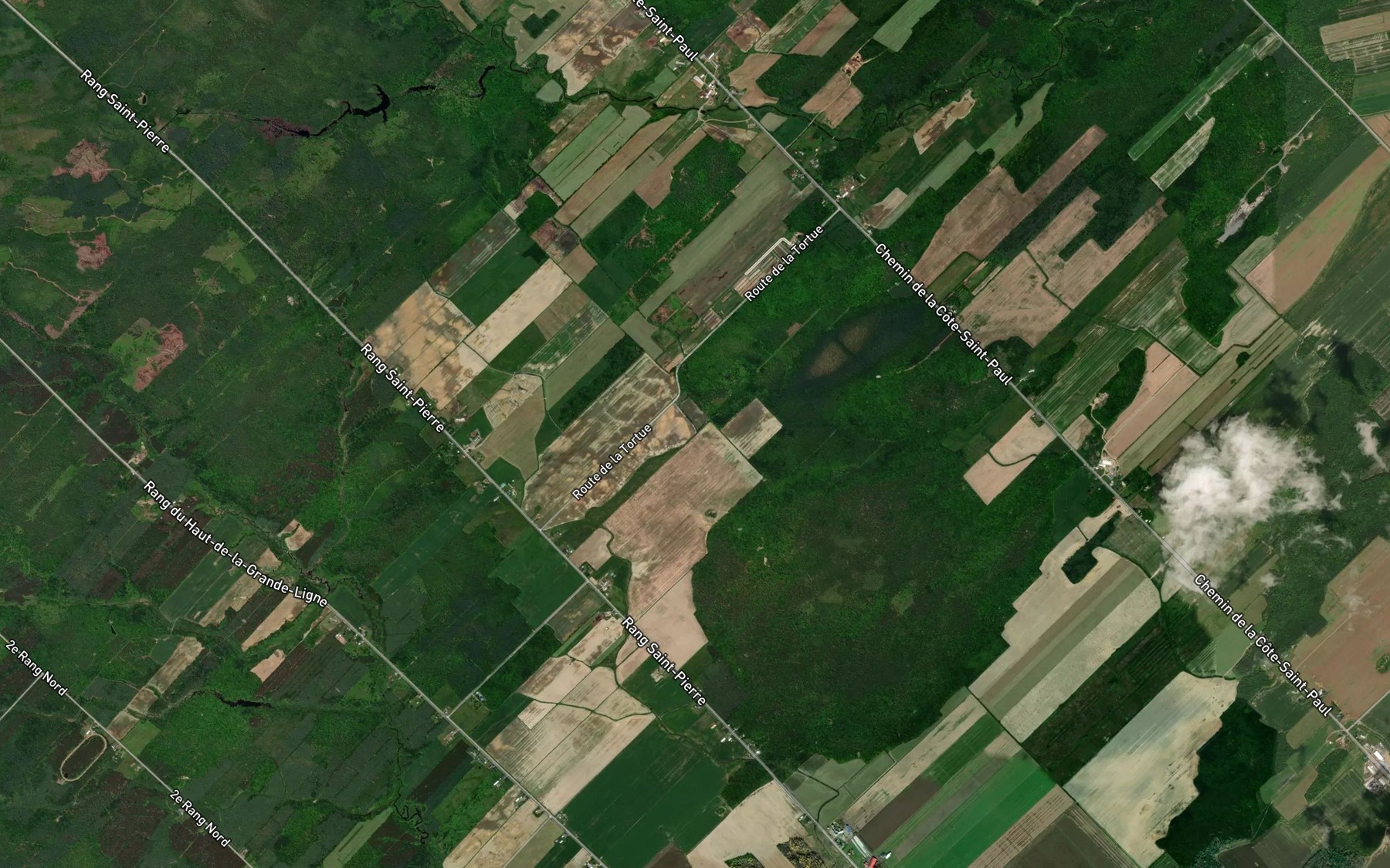 Satellite map of the Branche Gauthier