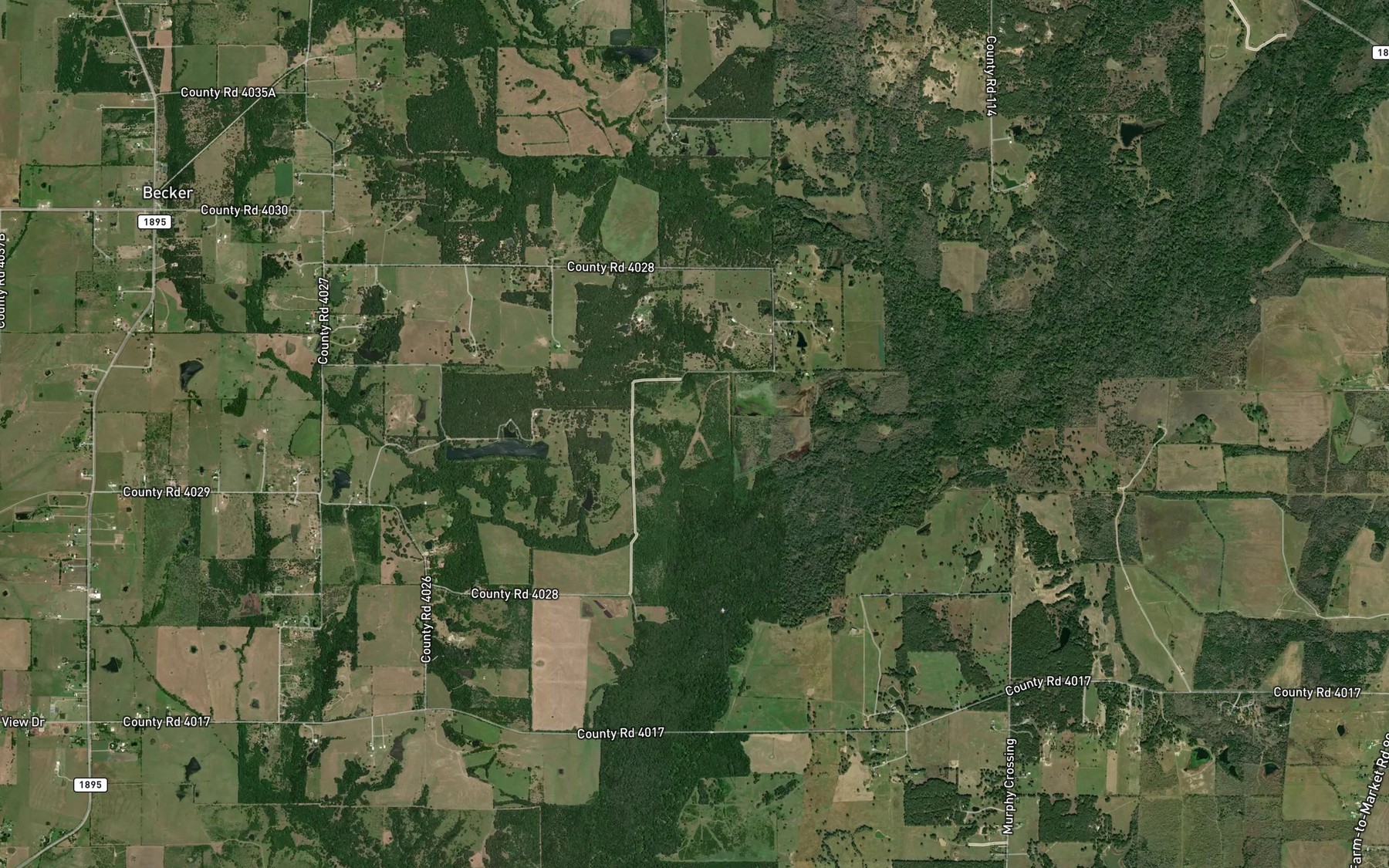 Satellite map of the Nolan Lake