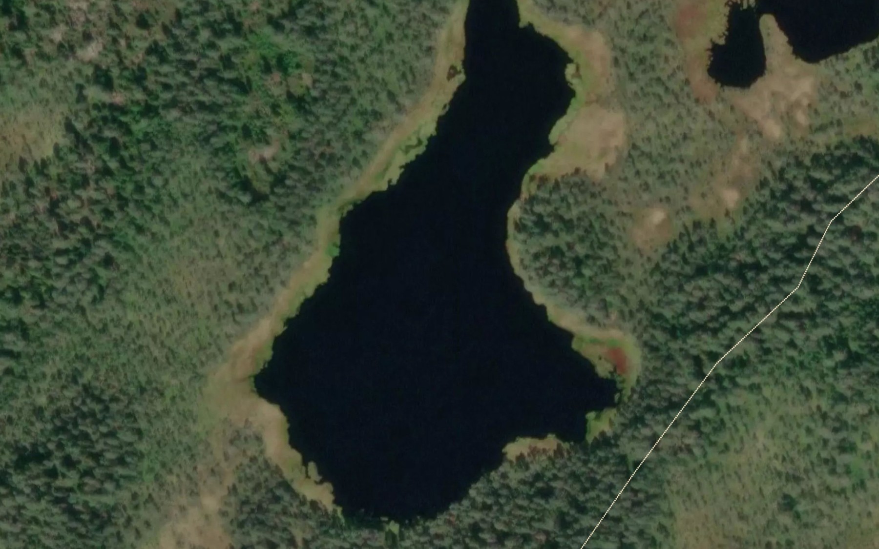Satellite map of the Rosettjernet