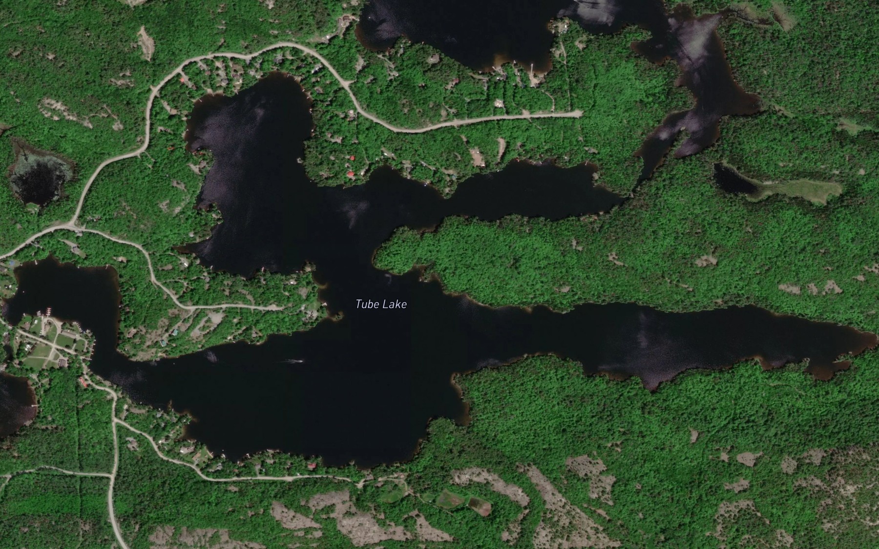 Satellite map of the Tube Lake