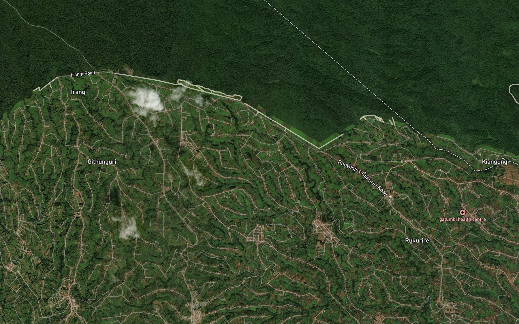 Satellite map of the Kaena