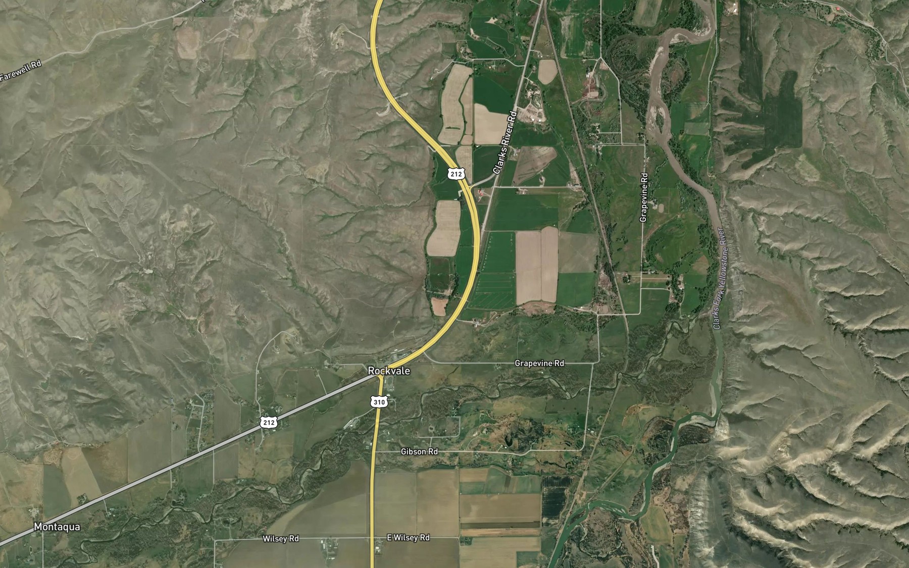 Satellite map of the Smith Ditch