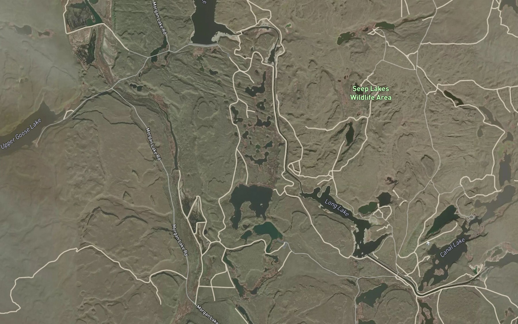 Satellite map of the Widgeon Lake
