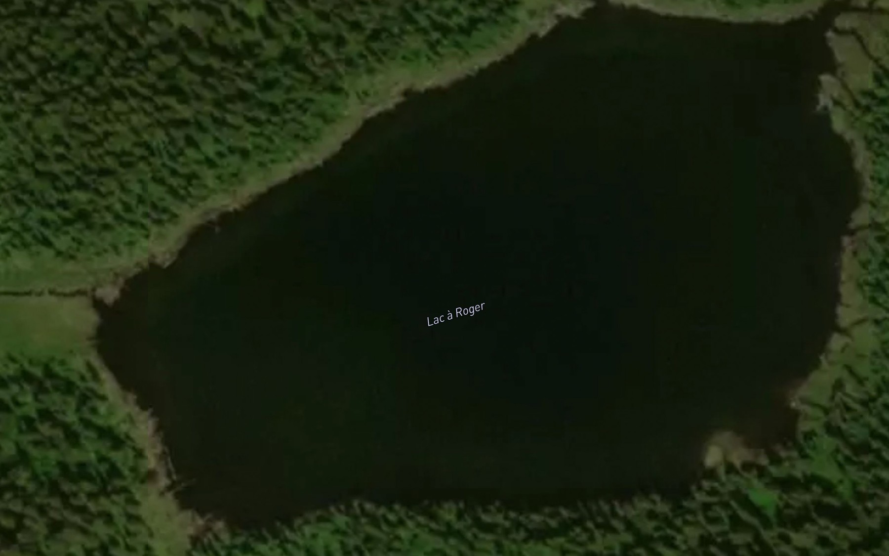 Satellite map of the Lac a Roger