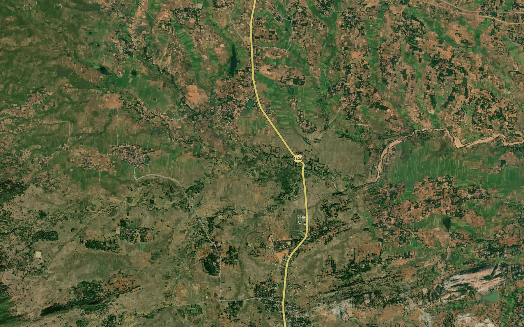 Satellite map of the Nemha Nala