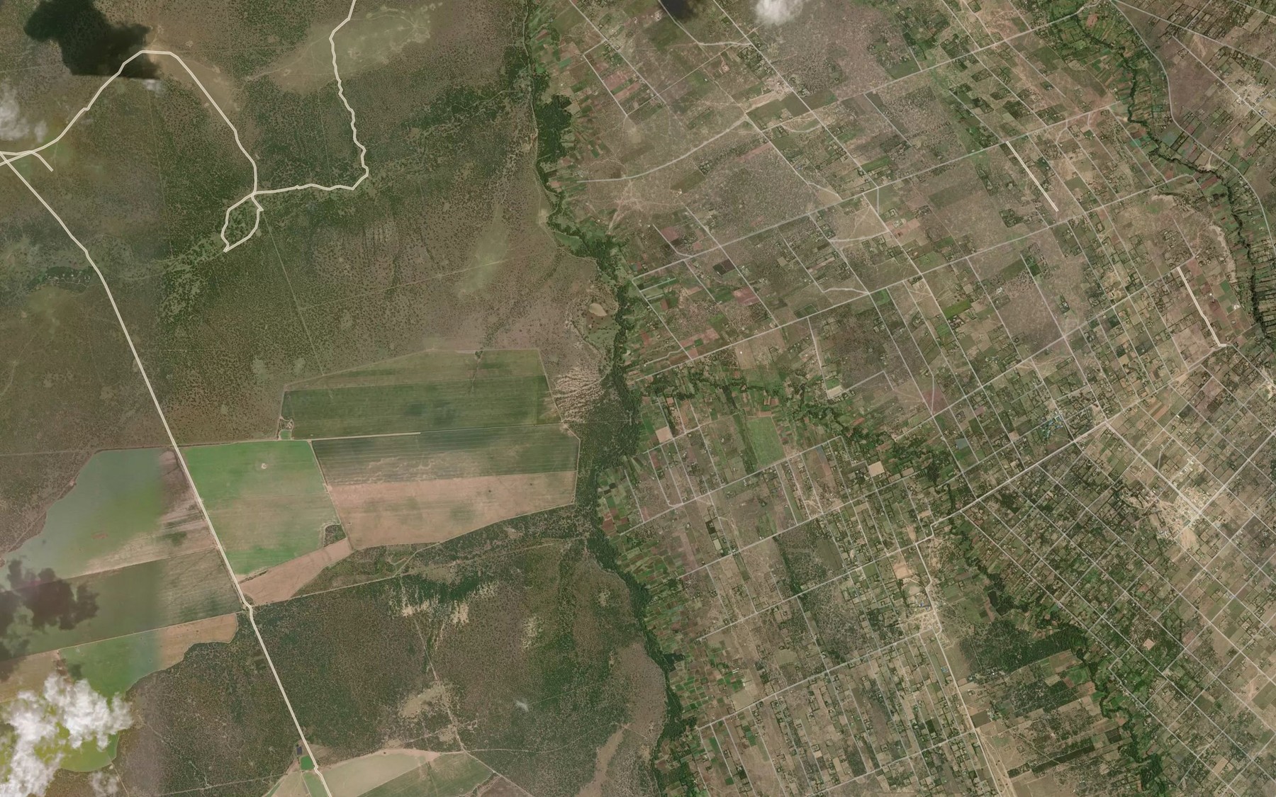 Satellite map of the Naromoru