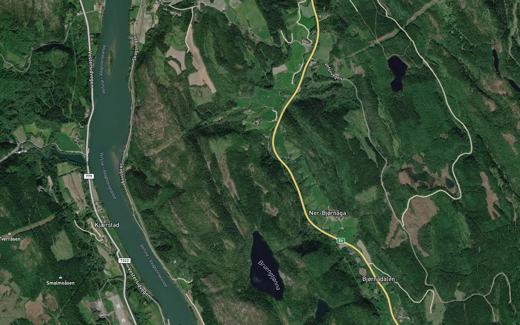 Satellite map of the Bruengbekken