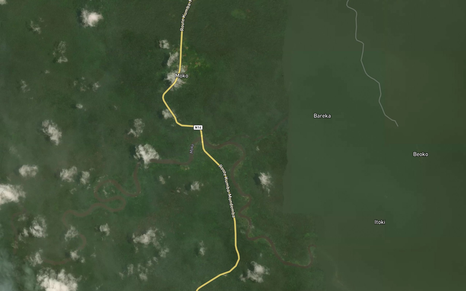 Satellite map of the Dokeri