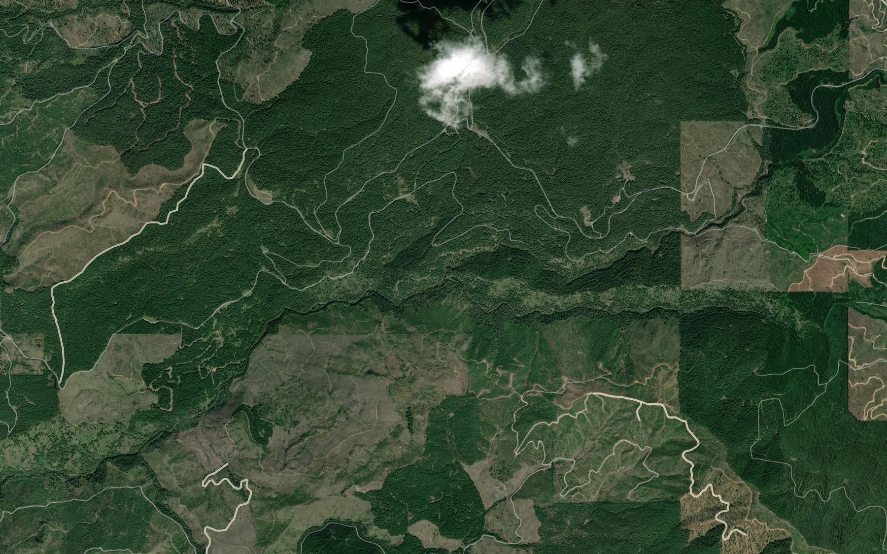Satellite map of the Alder Creek