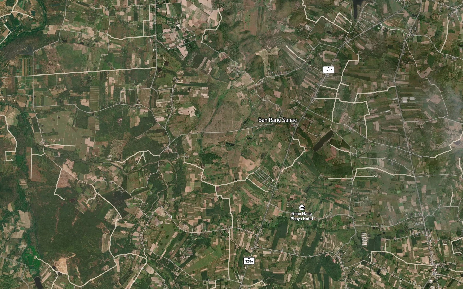 Satellite map of the Thi Kak Nam Rai Sam Duang