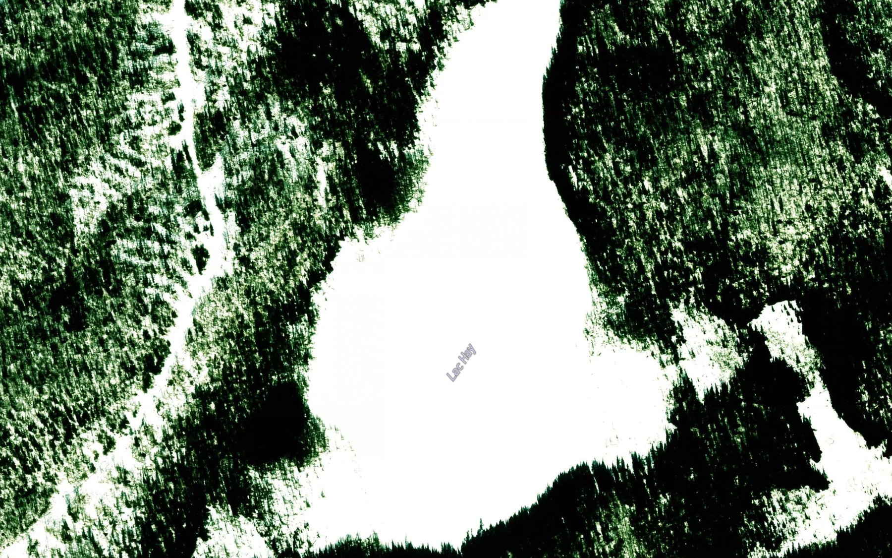 Satellite map of the Lac Hay