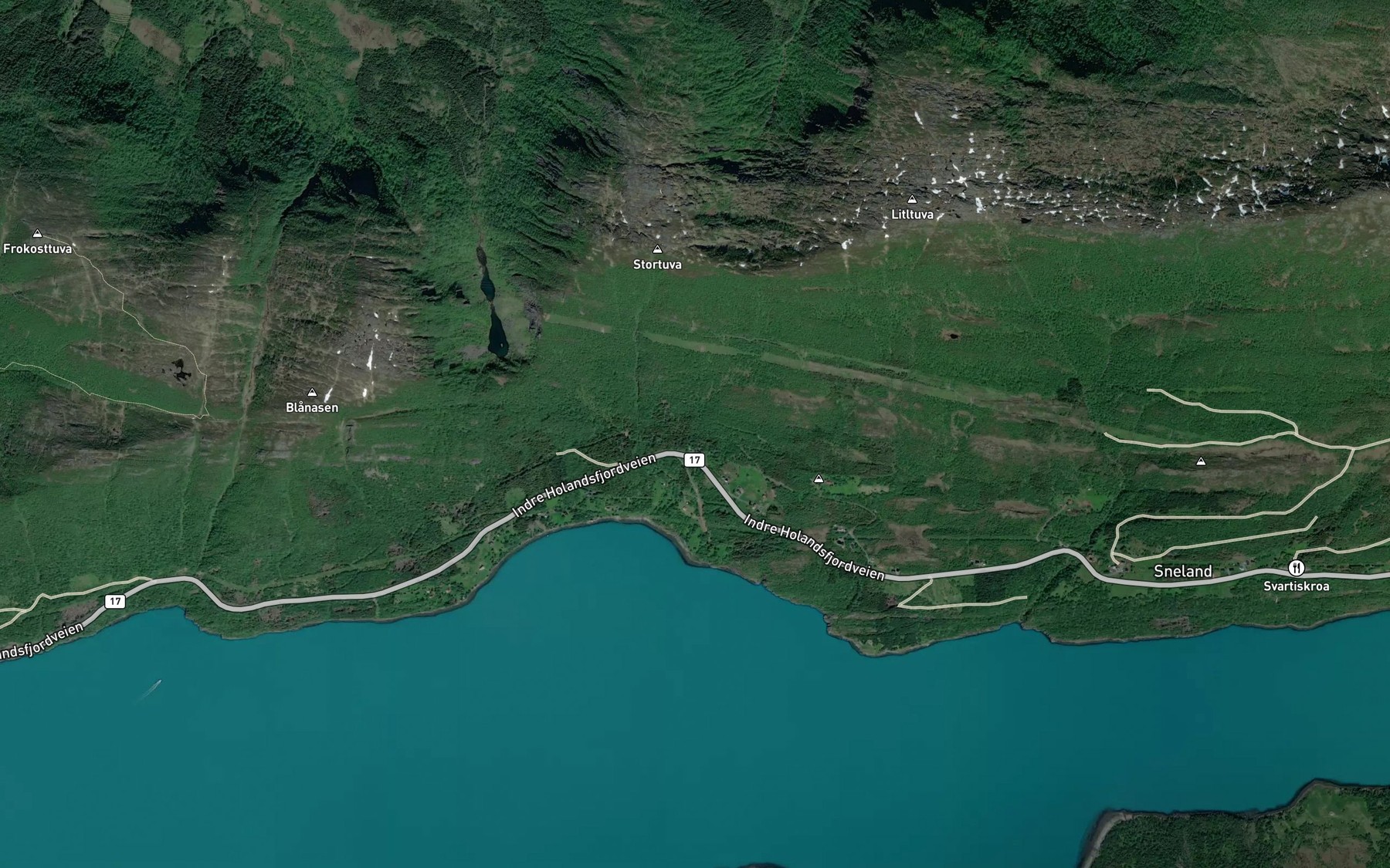 Satellite map of the Merkeaga