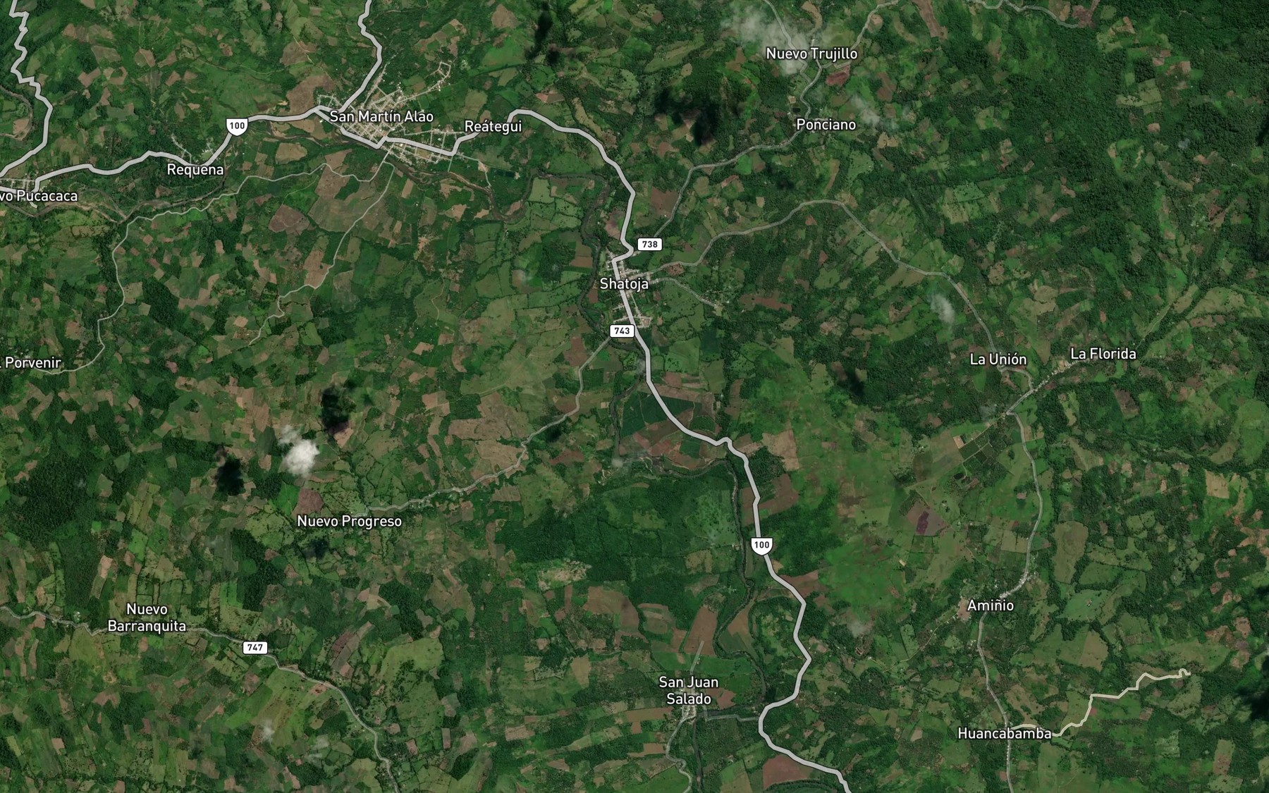 Satellite map of the Quebrada Tullishama
