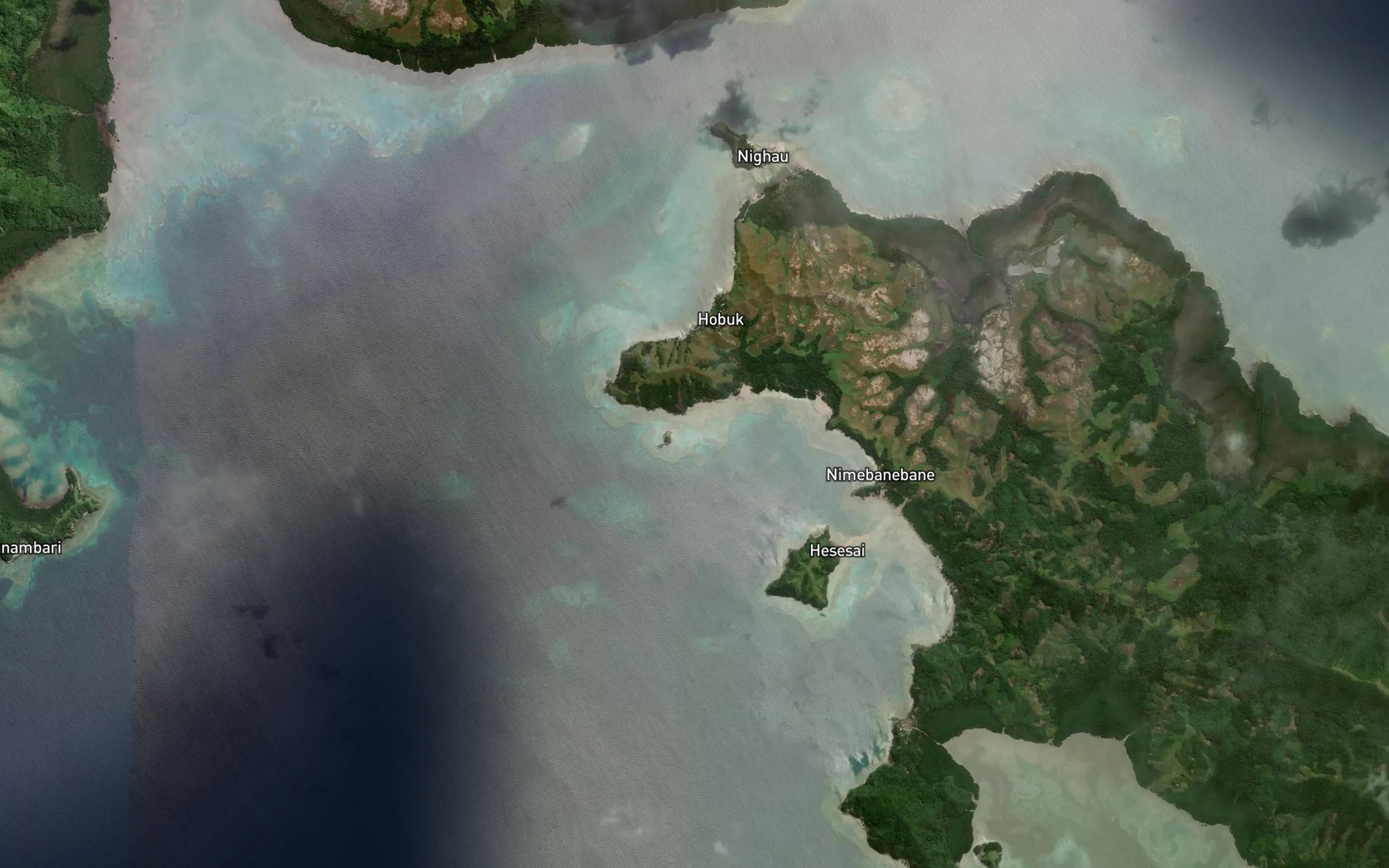 Satellite map of the Hessessai Bay