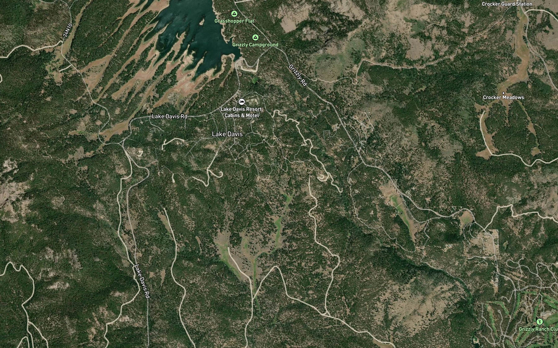 Satellite map of the Willow Spring