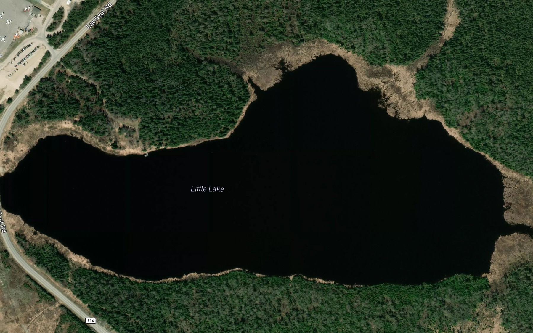 Satellite map of the Little Lake