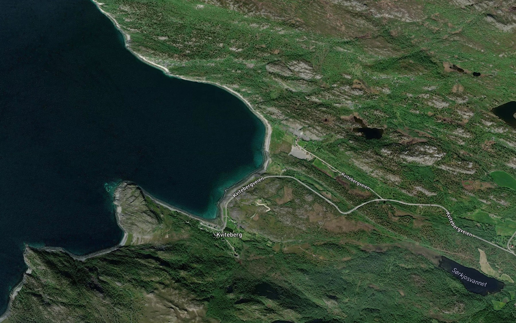 Satellite map of the Revbukta