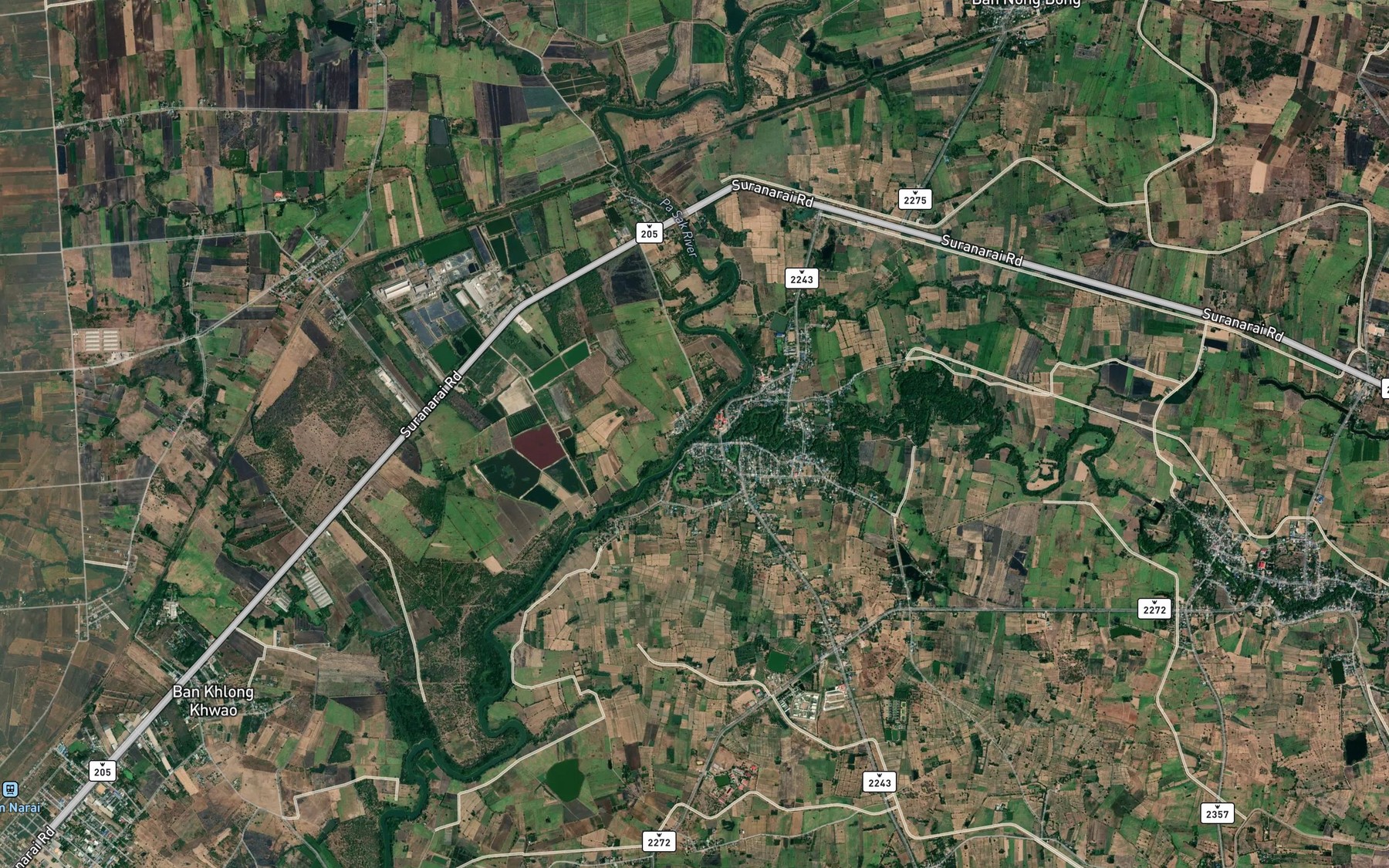 Satellite map of the Lam Sonthi