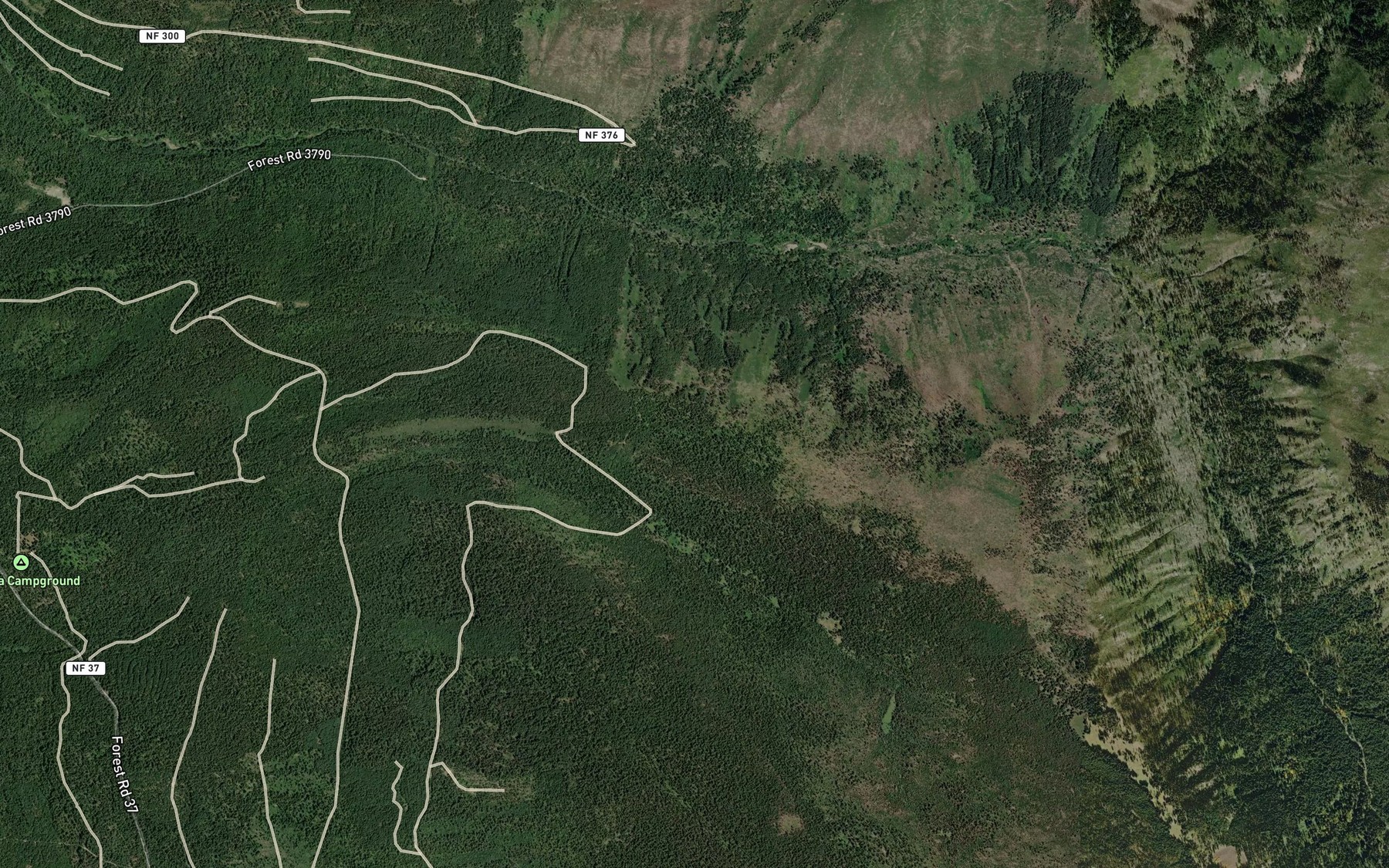 Satellite map of the Fire Spring
