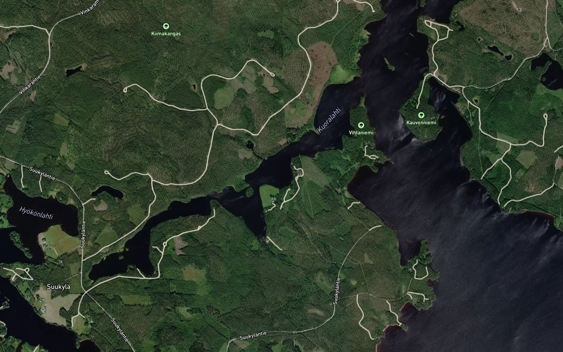 Satellite map of the Partalanlahti