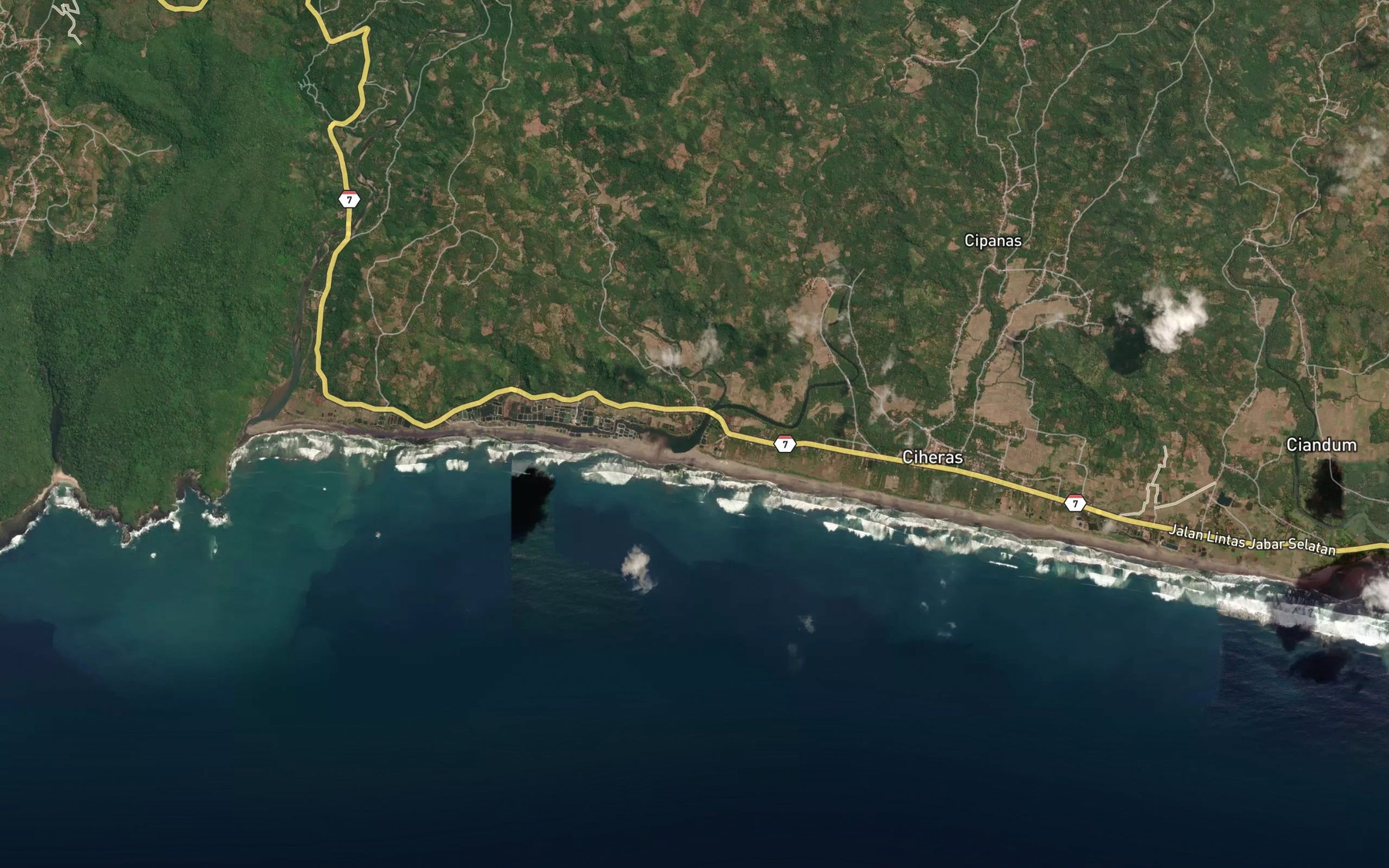 Satellite map of the Ci Pangukusan