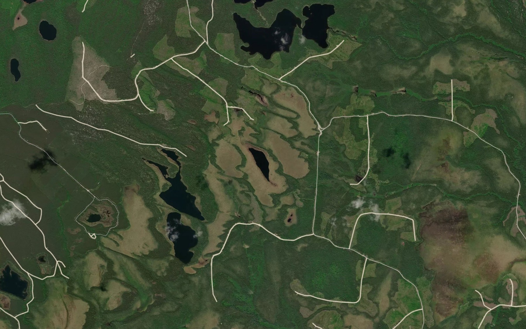 Satellite map of the Lac Kamackigwagamak