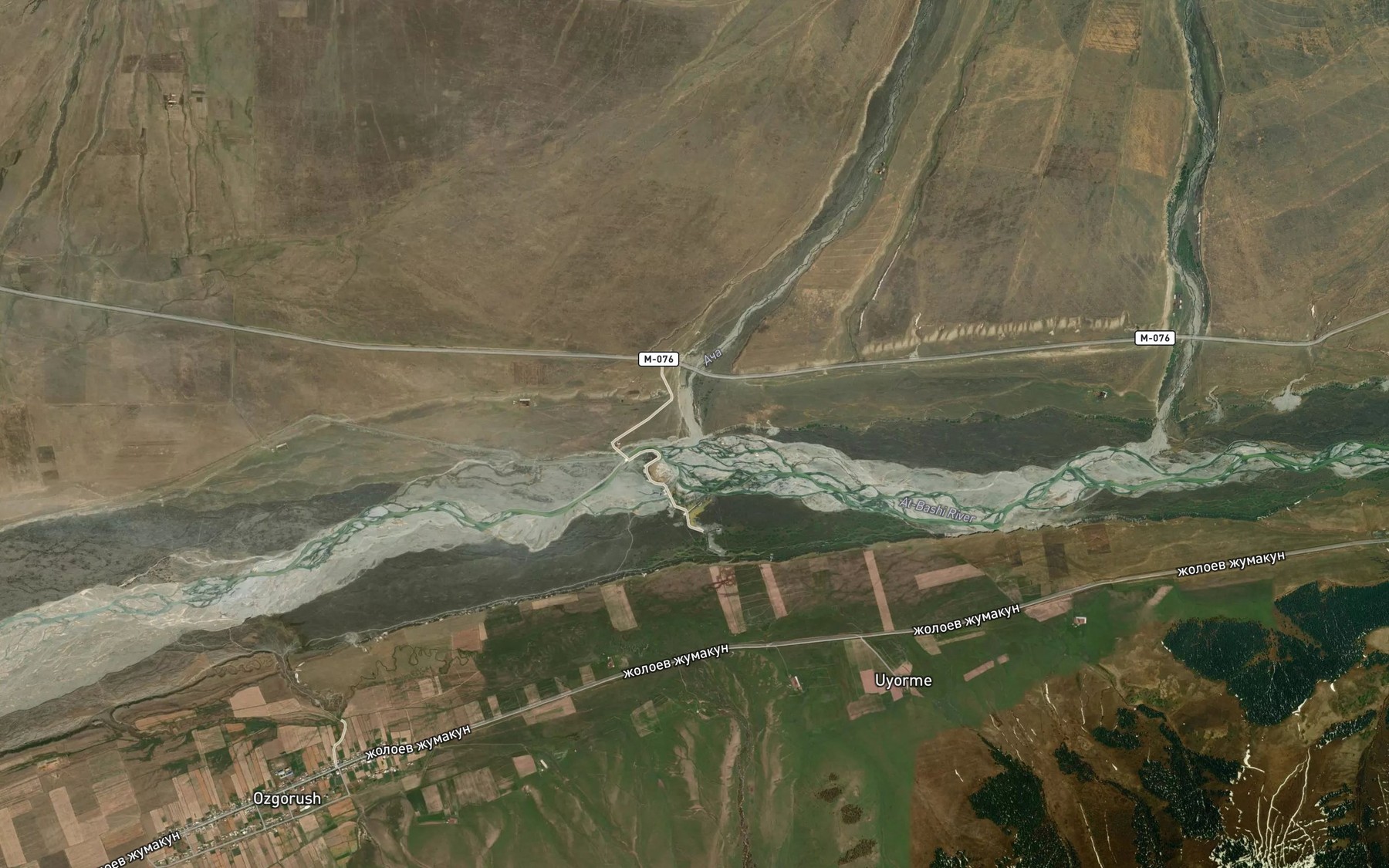 Satellite map of the Acha