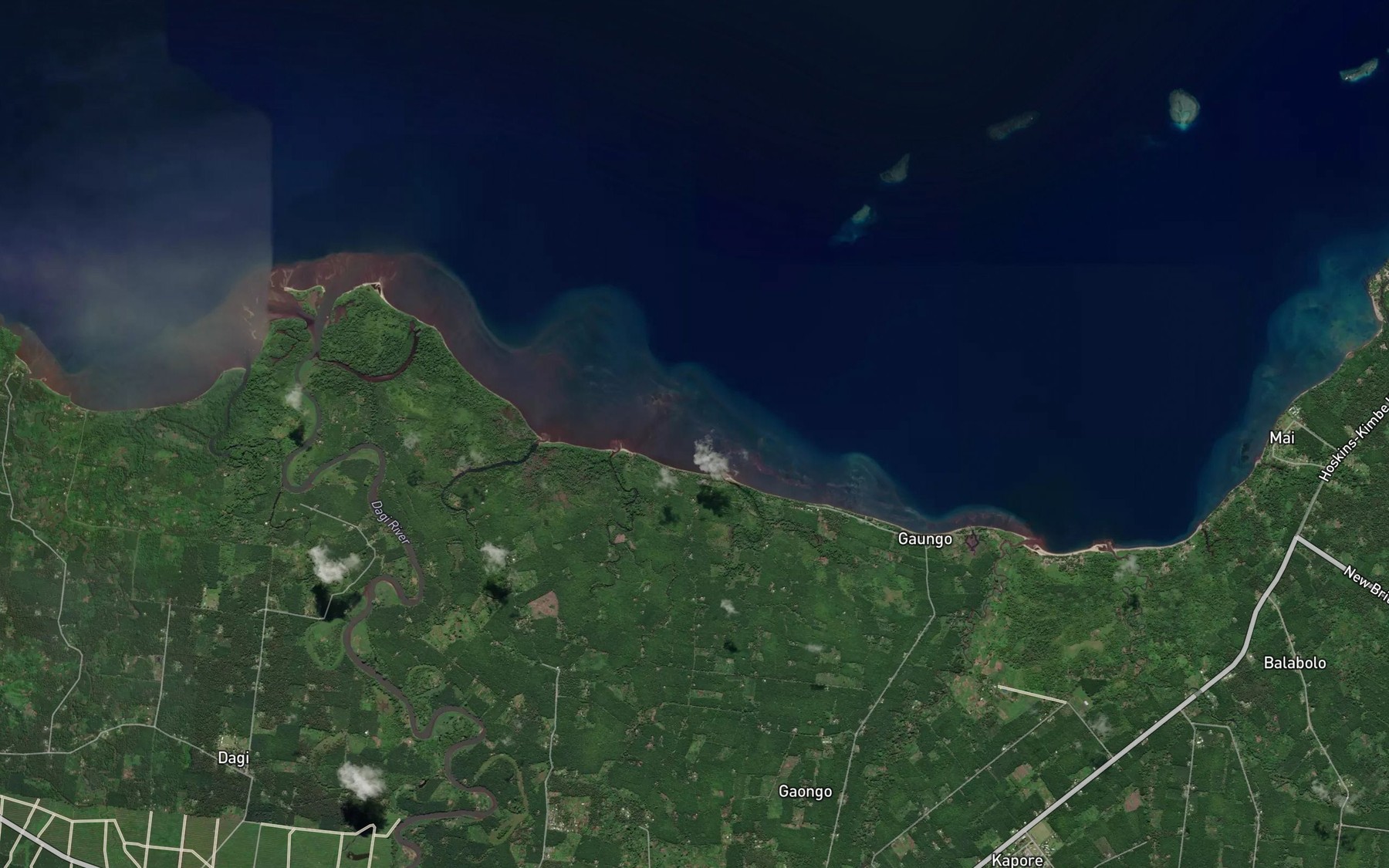 Satellite map of the Tarakeli Creek