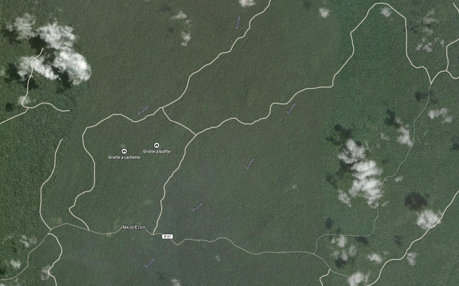Satellite map of the Mentangan