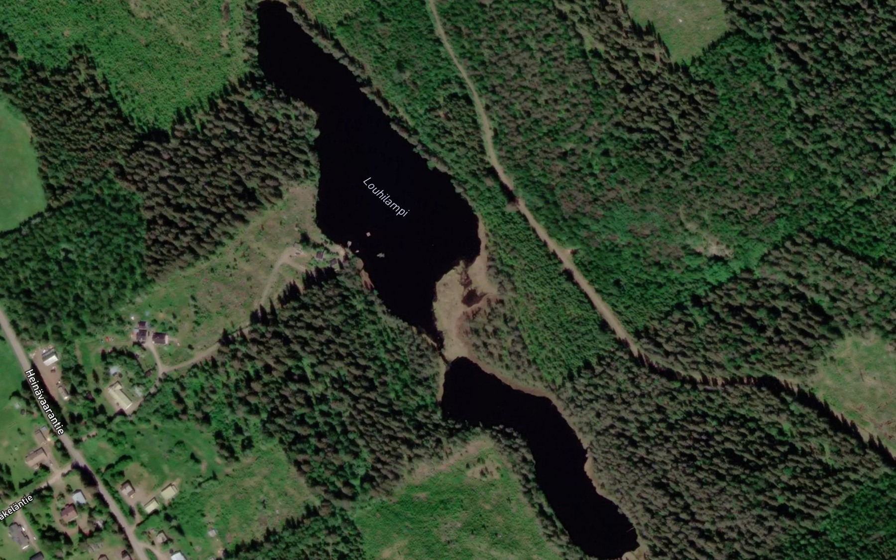 Satellite map of the Louhilampi