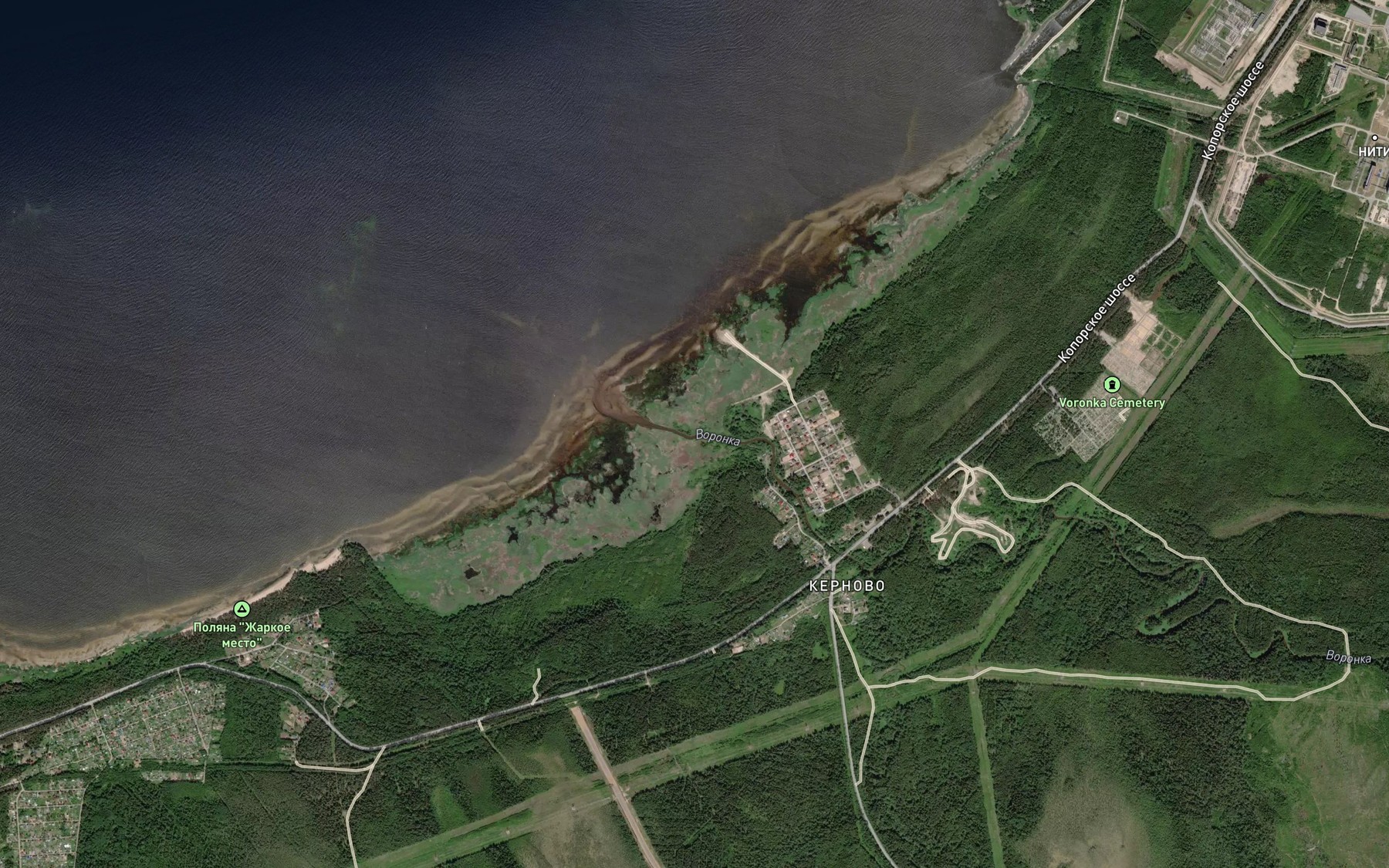 Satellite map of the Voronka