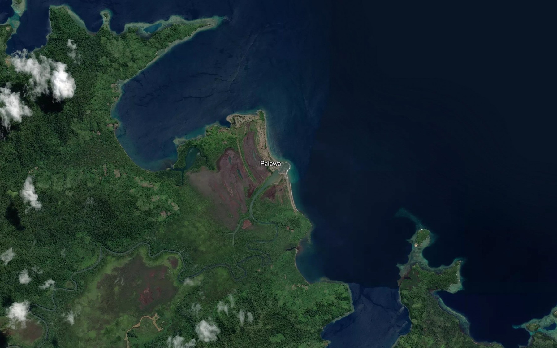 Satellite map of the Pai-Awa River
