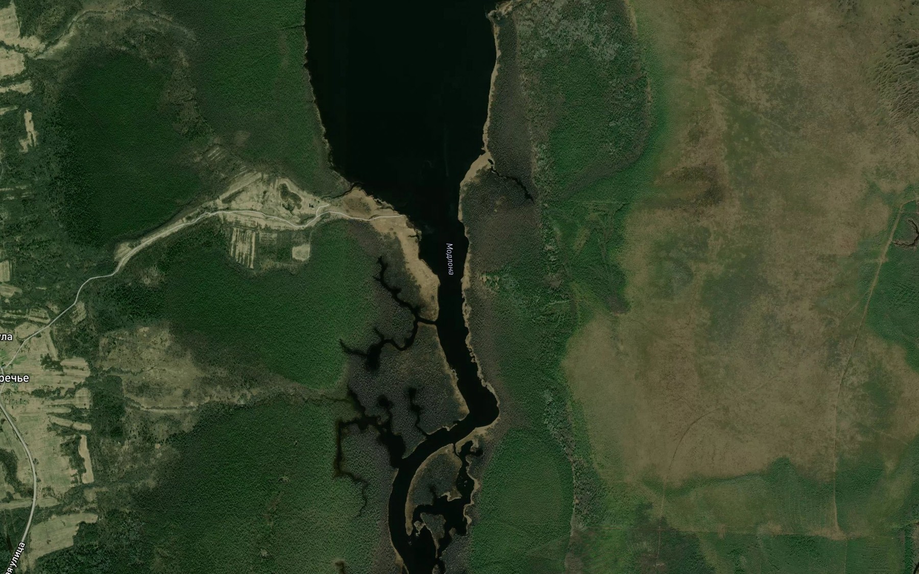 Satellite map of the Modlona