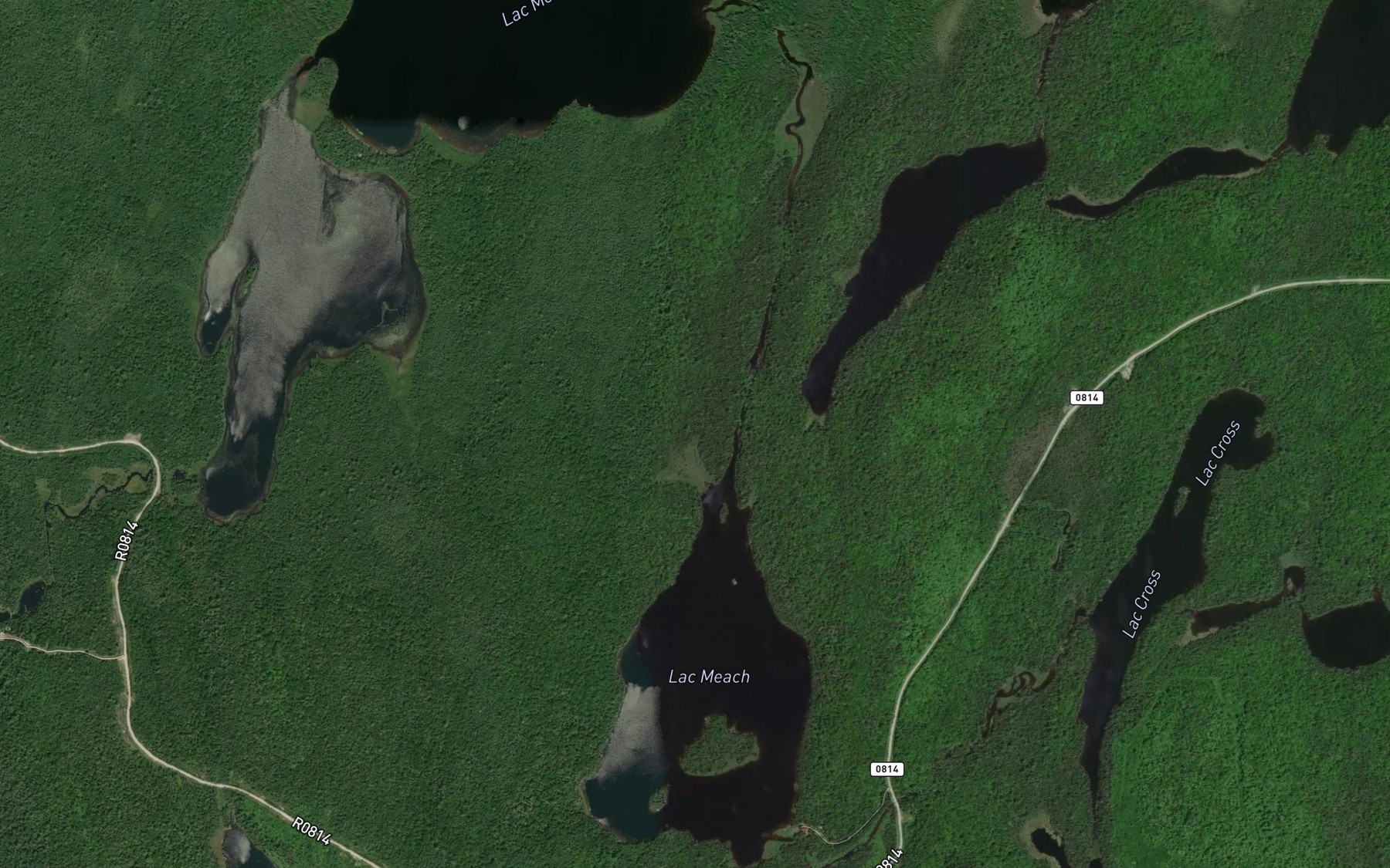 Satellite map of the Lac Meach