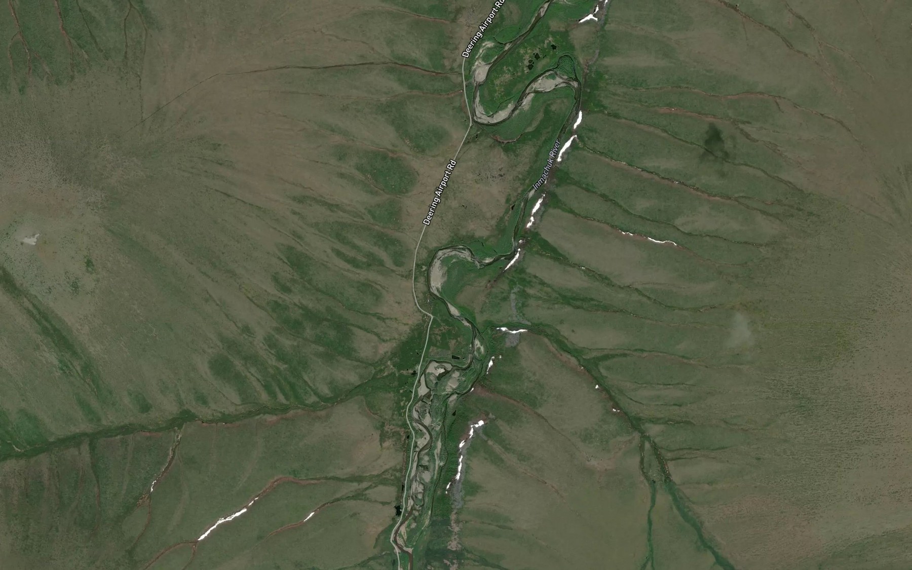 Satellite map of the West Creek