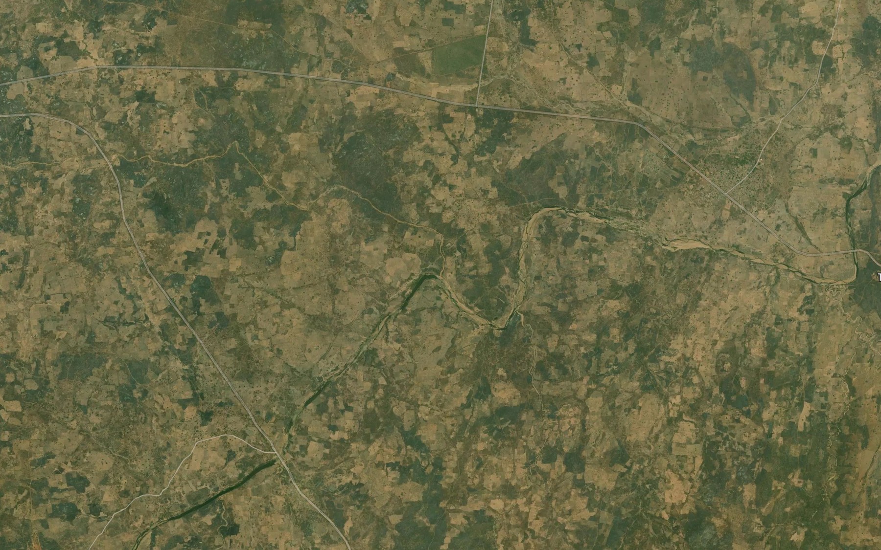 Satellite map of the River Ogun