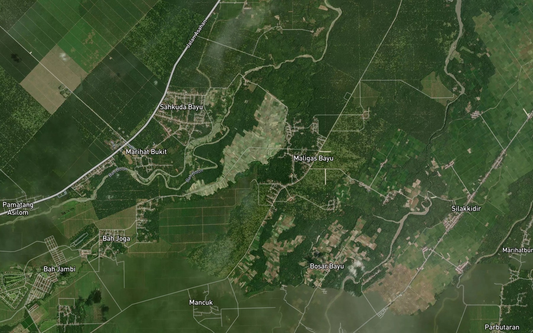 Satellite map of the Bah Simukmuk