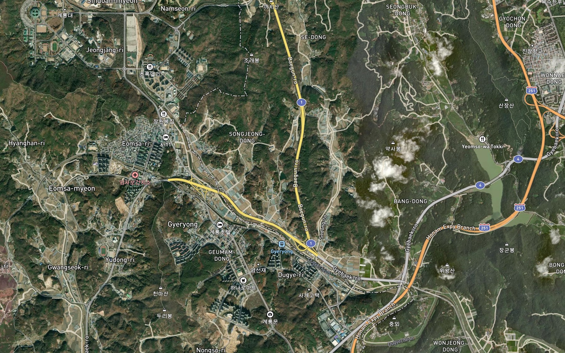Satellite map of the Teotgolbangjuk
